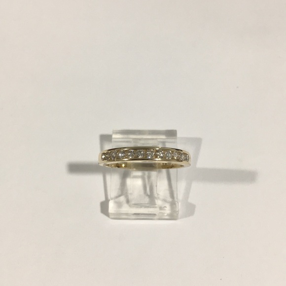 14k Yellow Gold Diamond 💎 Wedding 👰 Band Ring